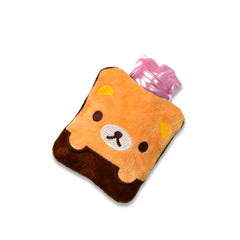 6527 Brown Panda Print small Hot Water Bag with Cover for Pain Relief, Neck, Shoulder Pain and Hand, Feet Warmer, Menstrual Cramps. DeoDap