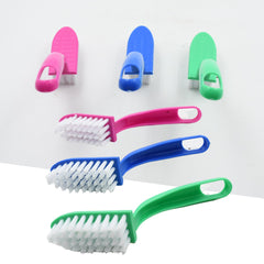 7956 Multi-Purpose Kitchen Cleaning Brushes - Fish Cleaning Vegetable Cleaning Tool Cleaner Utensils Fruit Cleaning 3 Piece