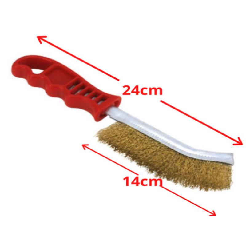 1568 Stainless Steel Wire Hand Brush Metal Cleaner Rust Paint Removing Tool DeoDap