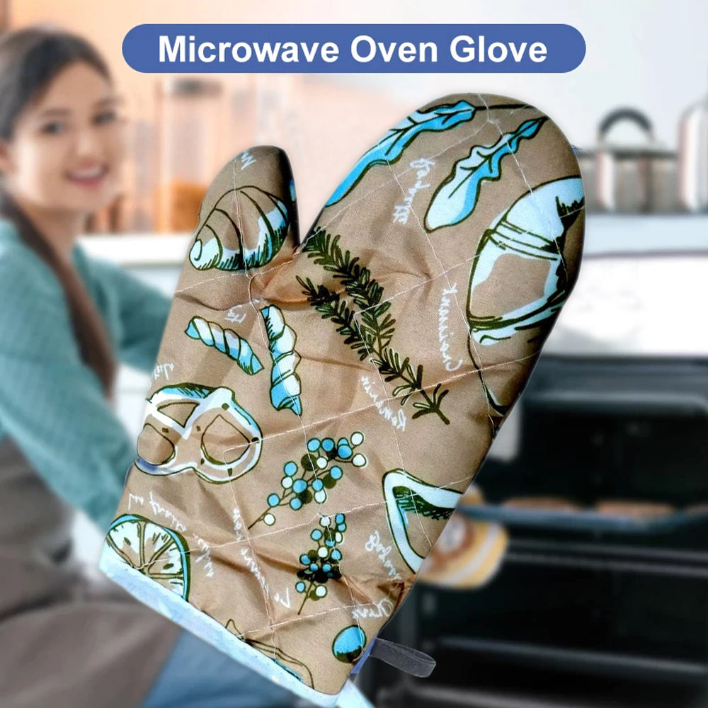 0675 Heat Resistant Non-Slip Oven Mitts/Gloves (1pc) DeoDap