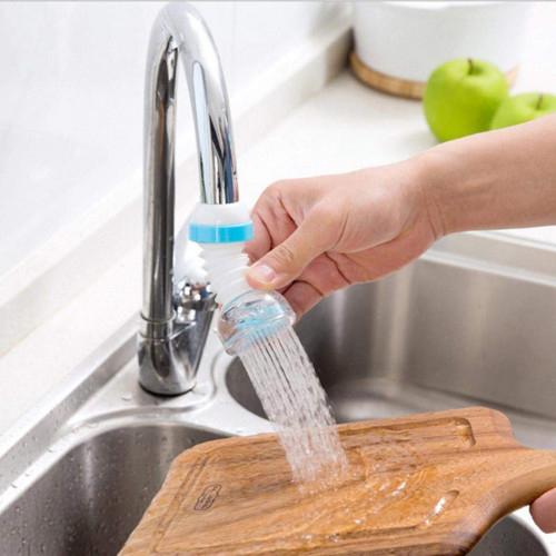 224 Faucet Anti-Splash Expandable Head Nozzle Bathroom Tap Adjustable Splash Sprinkler Head Sprinkler Water Saving Device Faucet Regulator (Multi Color) DeoDap