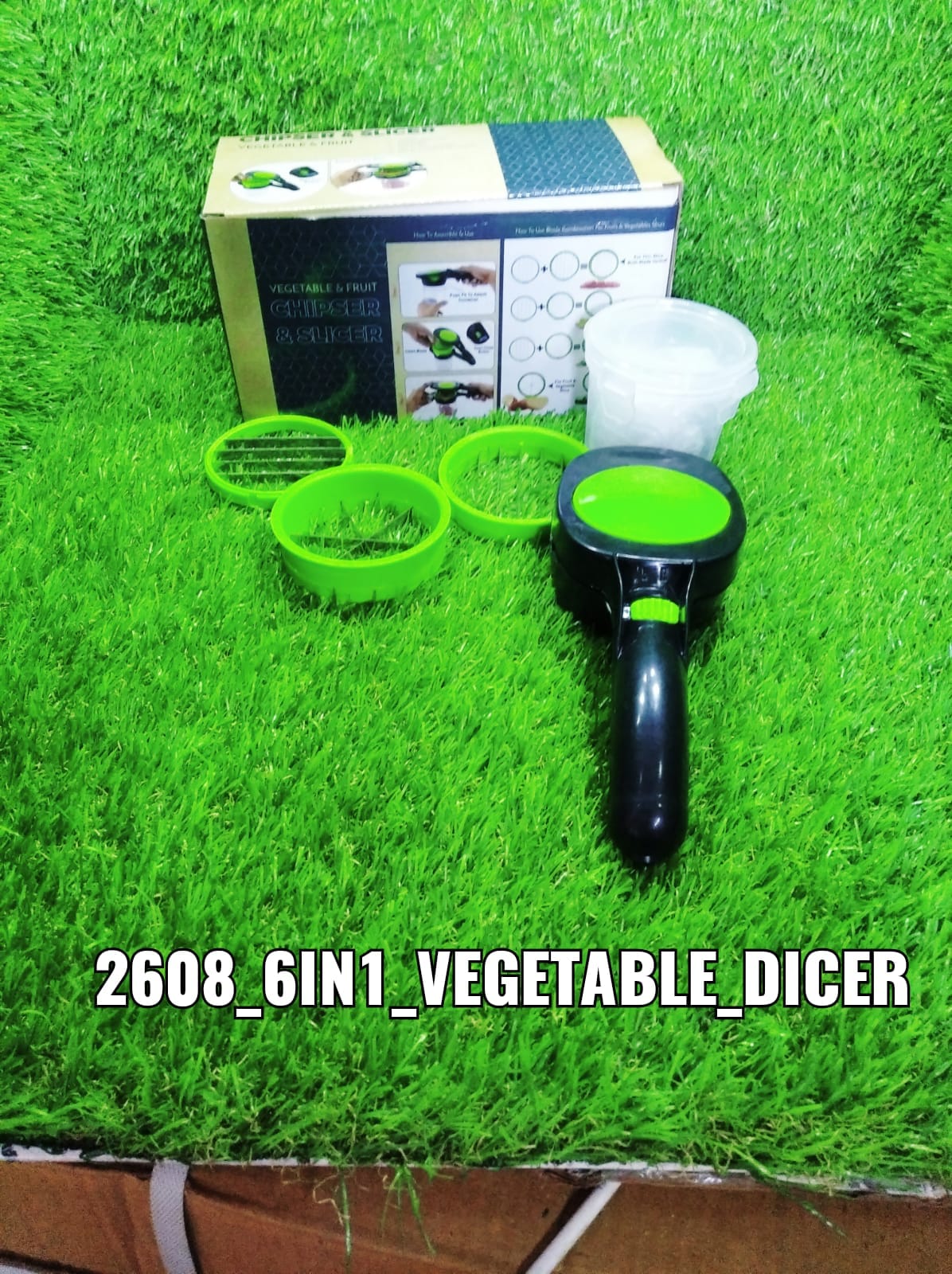 2608 Plastic 6-in-1 Manual Vegetable Grater,Chipser and Slicer DeoDap