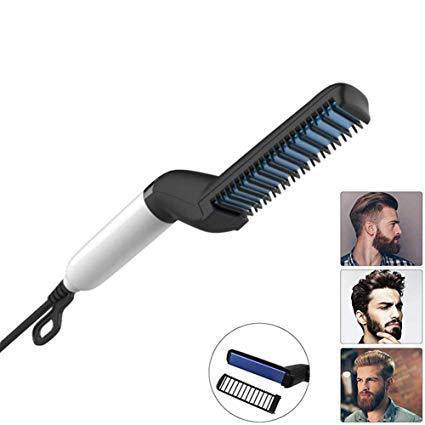 348 Men's Beard and Hair Curling Straightener (Modelling Comb) DeoDap