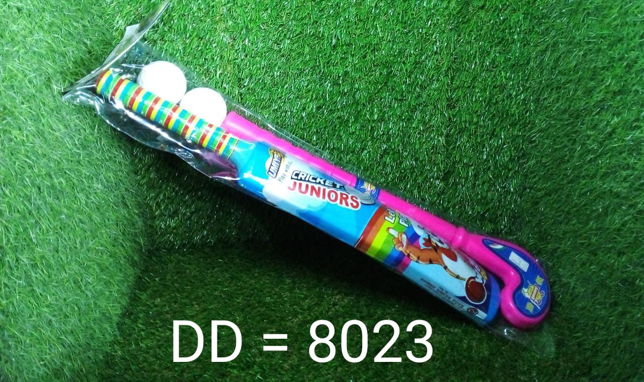 8023 Combo of Light Weight Plastic Bat, Ball & Hockey for Kids DeoDap