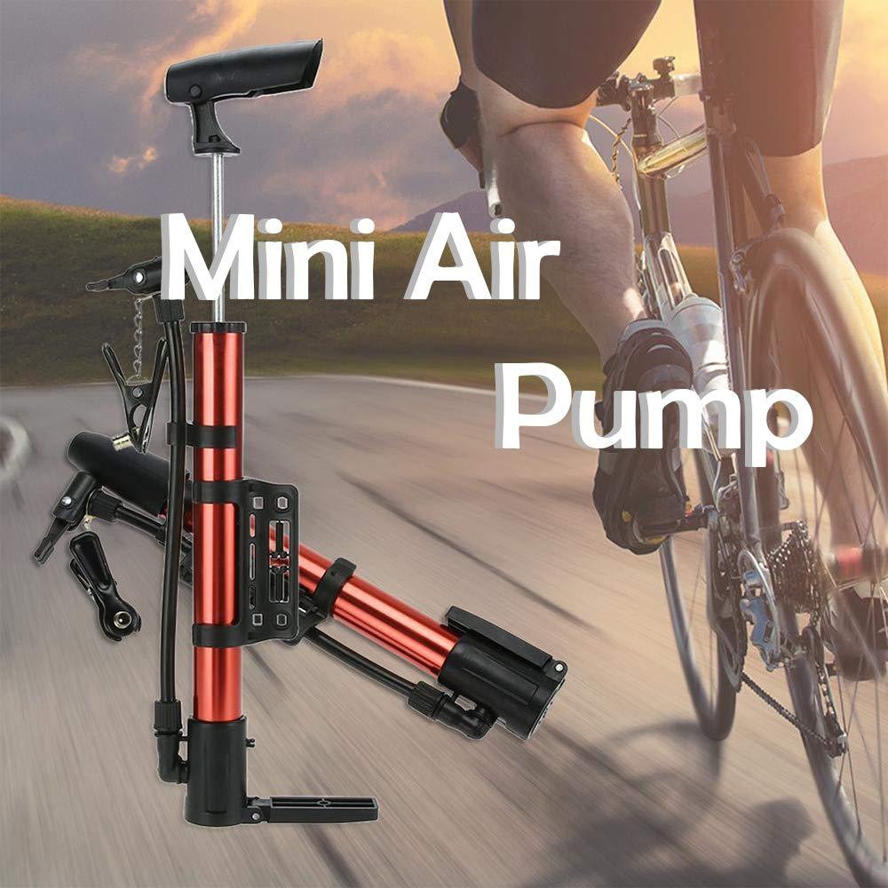 544 Aluminum Mini Bicycle Air Pump (Multicolor) DeoDap
