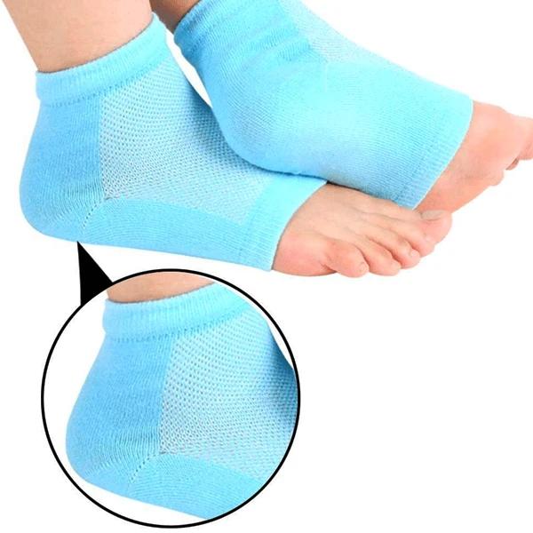 343 Heel Pain Relief Silicone Gel Heel Socks (Multicolor) DeoDap
