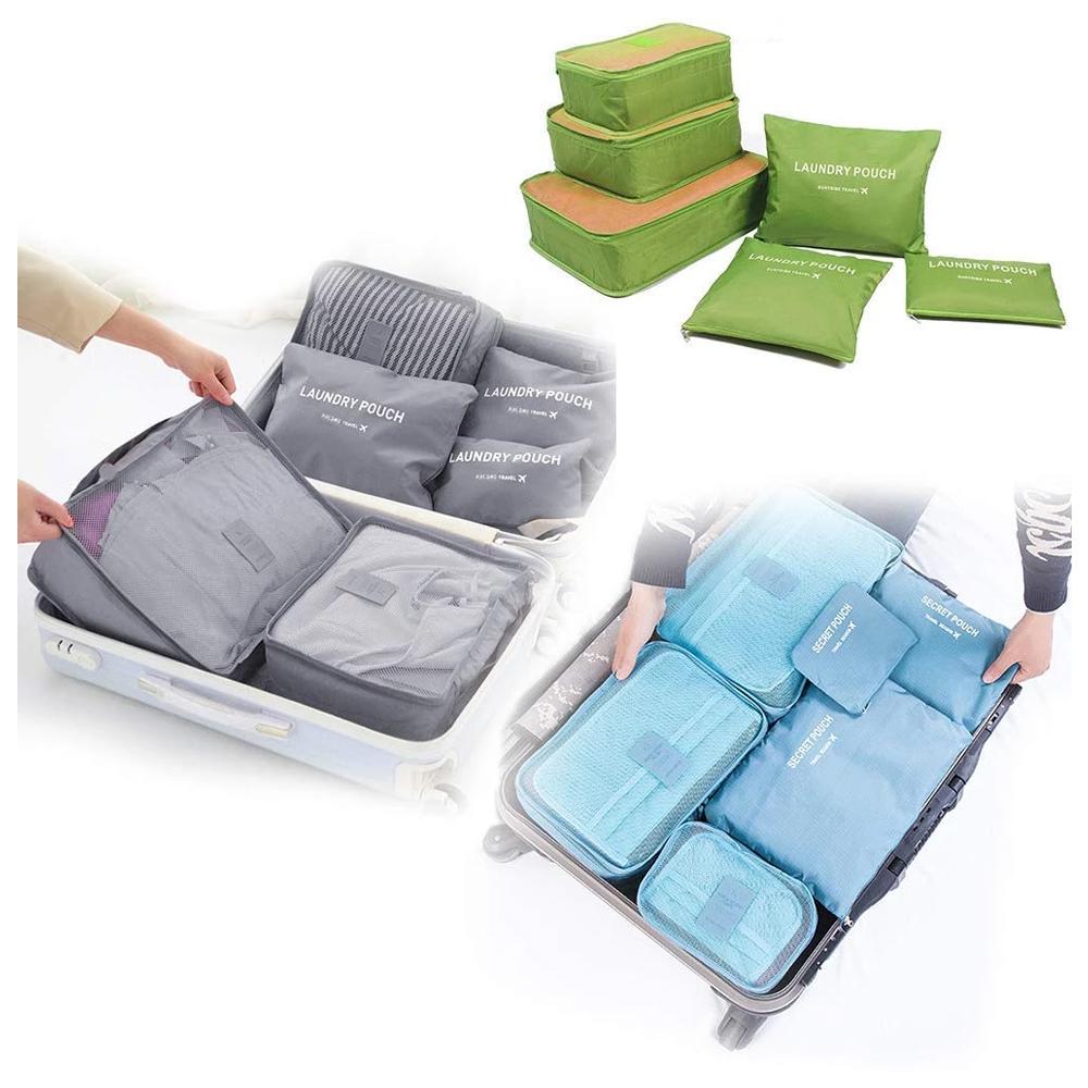 0192 Cloth Organizer Pouch Laundry Zipper Bags (6 pcs) DeoDap