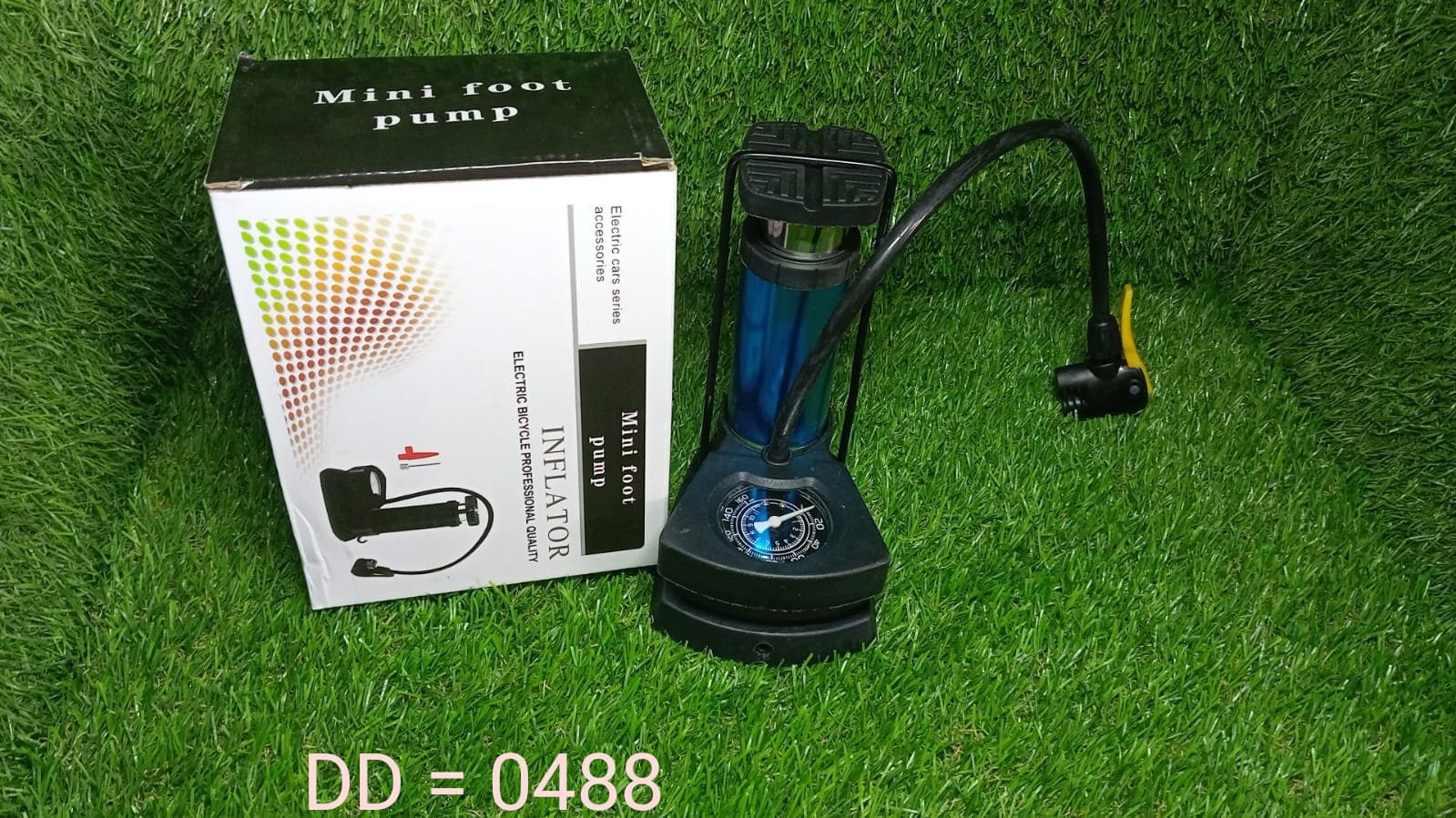 0488 Mini Foot Pump Inflator For  Bike and car DeoDap