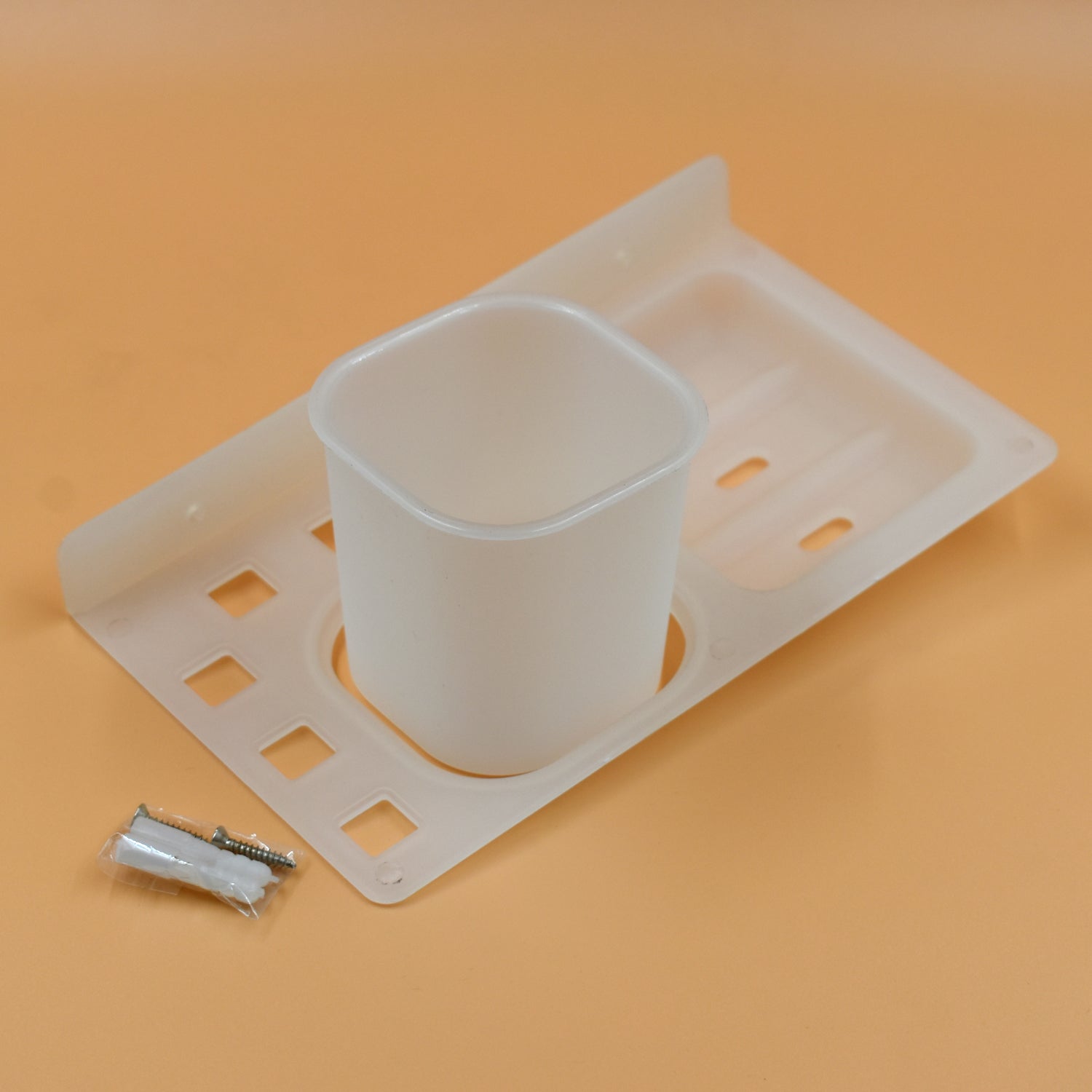 4776 3 in 1 Plastic Soap Dish and plastic soap dish tray used in bathroom and kitchen purposes. DeoDap