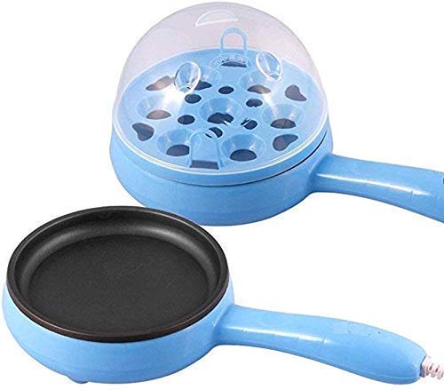 2150 Multi functional Electric 2 in 1 Egg Frying Pan with Egg Boiler Machine Measuring Cup with Handle DeoDap