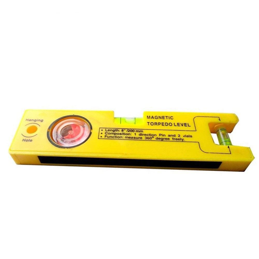 429 8-inch Magnetic Torpedo Level with 1 Direction Pin, 2 Vials and 360 Degree View DeoDap
