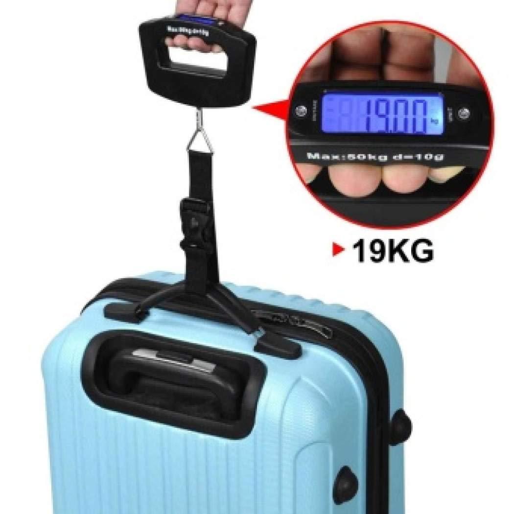 548 Black Digital Portable Luggage Scale with LCD Backlight (50 kg) DeoDap