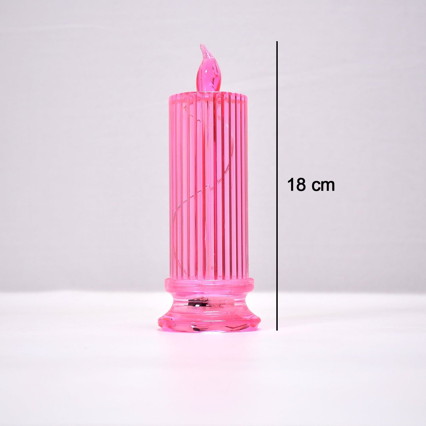 6244 Big Simple Candles for Home Decoration, Crystal Candle Lights (Multicolor) DeoDap