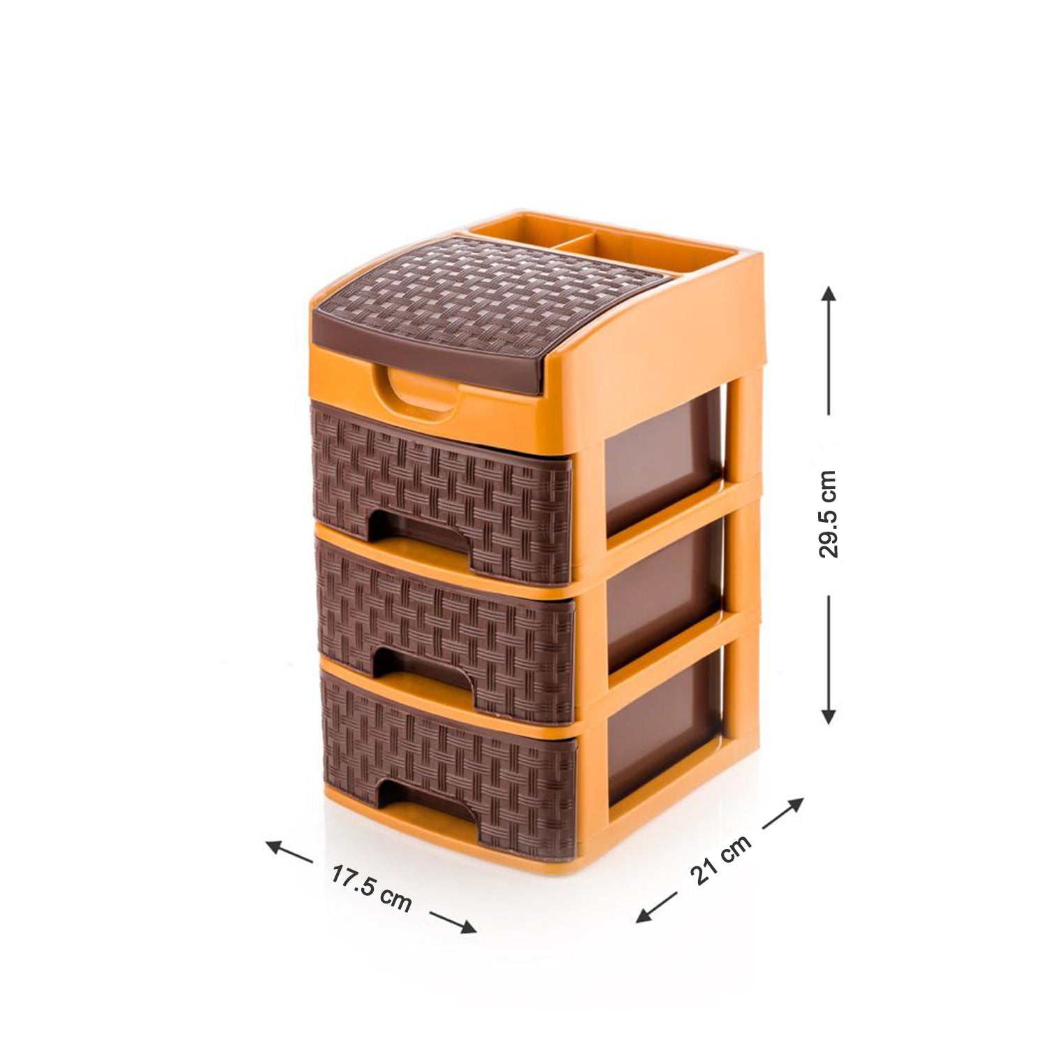 4792 Mini 3 Layer D Storage used in all kinds of household and official places for storing of various types of stuffs and items etc. DeoDap