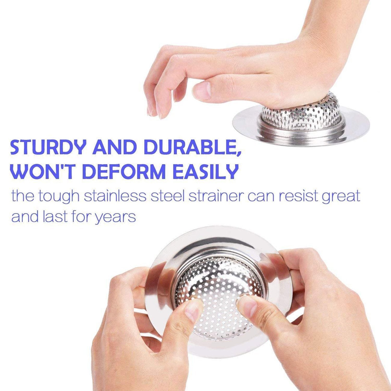 4748 Stainless Steel Sink/Wash Basin Drain Strainer (1Pc Only) DeoDap
