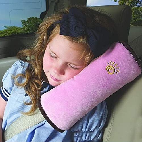 4107 Child Safety Belt Cushion Universal Car Seat Belt Cushion Adjustable Support for Neck and Shoulder in Car when Sleeping for Children and Adults (1 Pc)