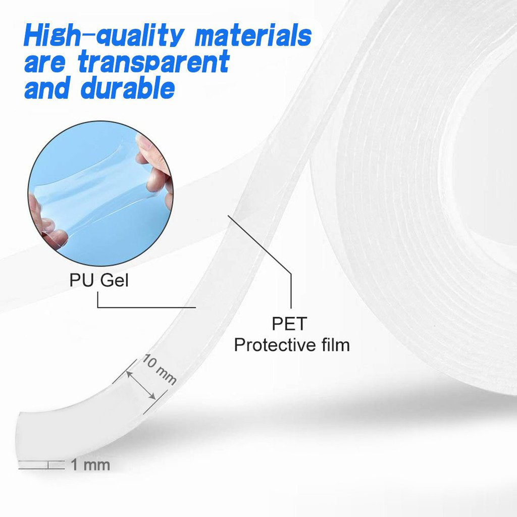 1678 5 Meter Double Sided Adhesive Silicon Grip Gel Tape DeoDap