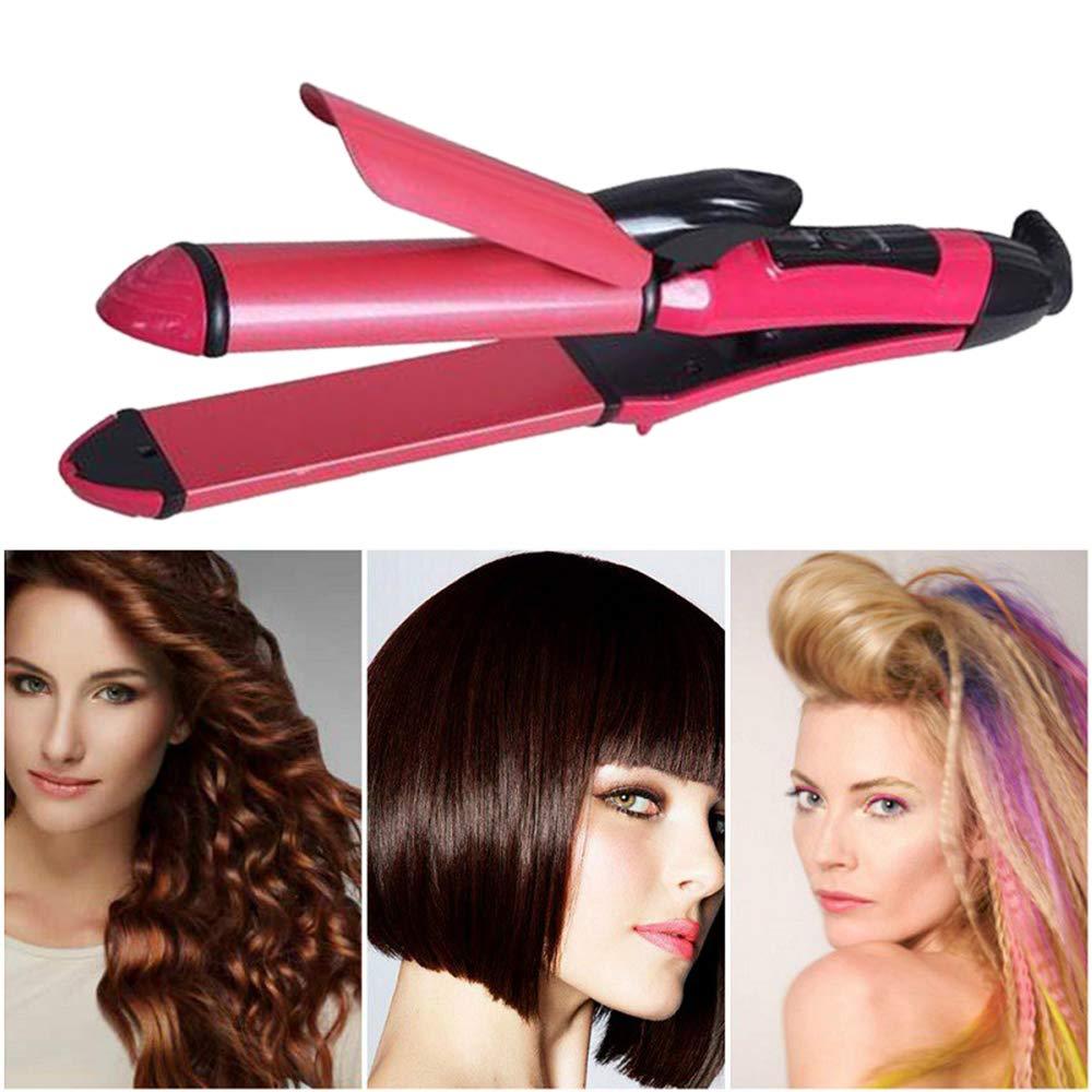 385 2 in 1 Hair Straightener and Curler Machine For Women | Curl & Straight Hair Iron DeoDap