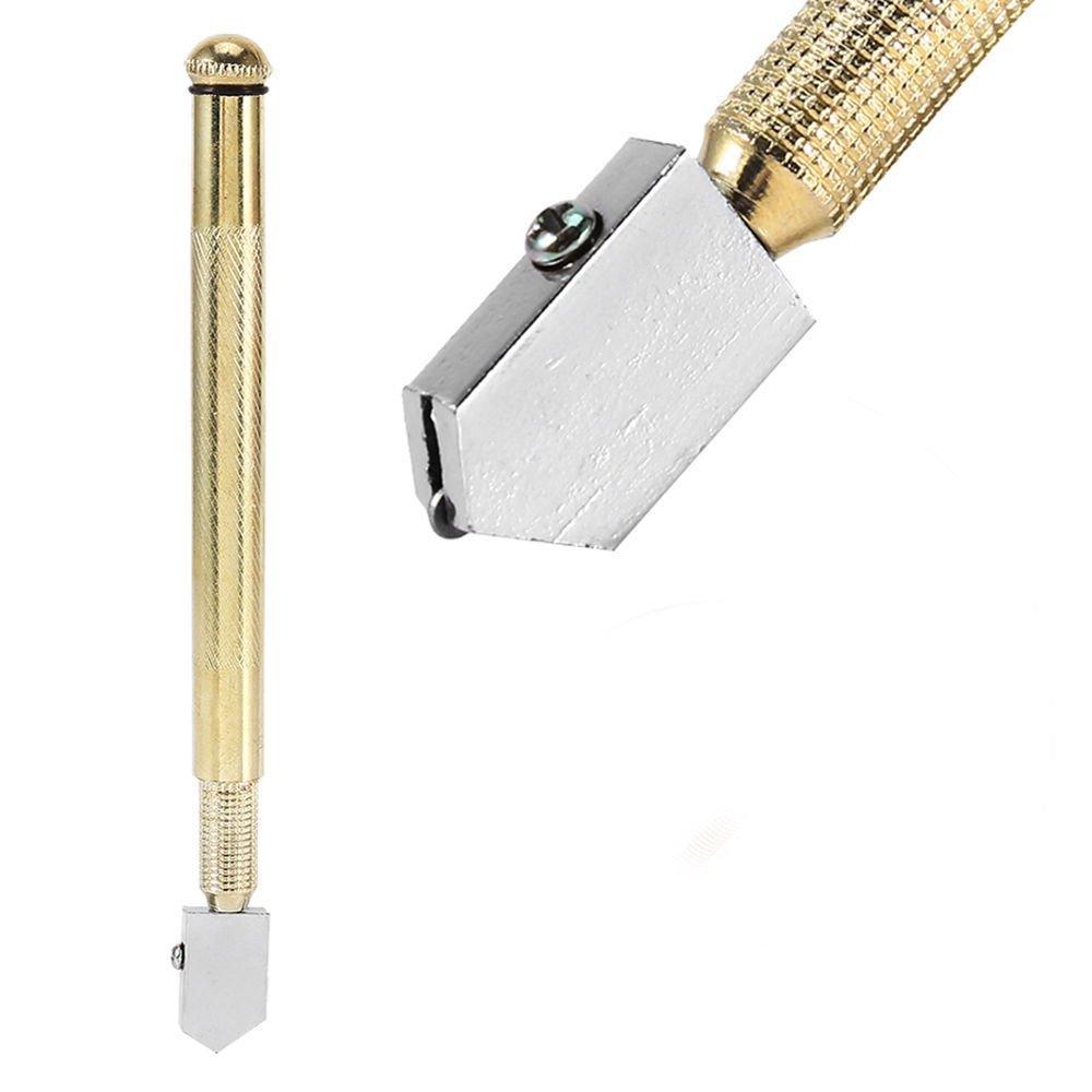 458 Metal Glass Cutter, Gold DeoDap