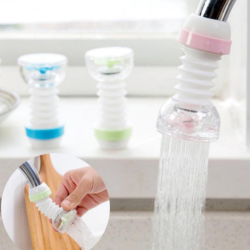 224 Faucet Anti-Splash Expandable Head Nozzle Bathroom Tap Adjustable Splash Sprinkler Head Sprinkler Water Saving Device Faucet Regulator (Multi Color) DeoDap