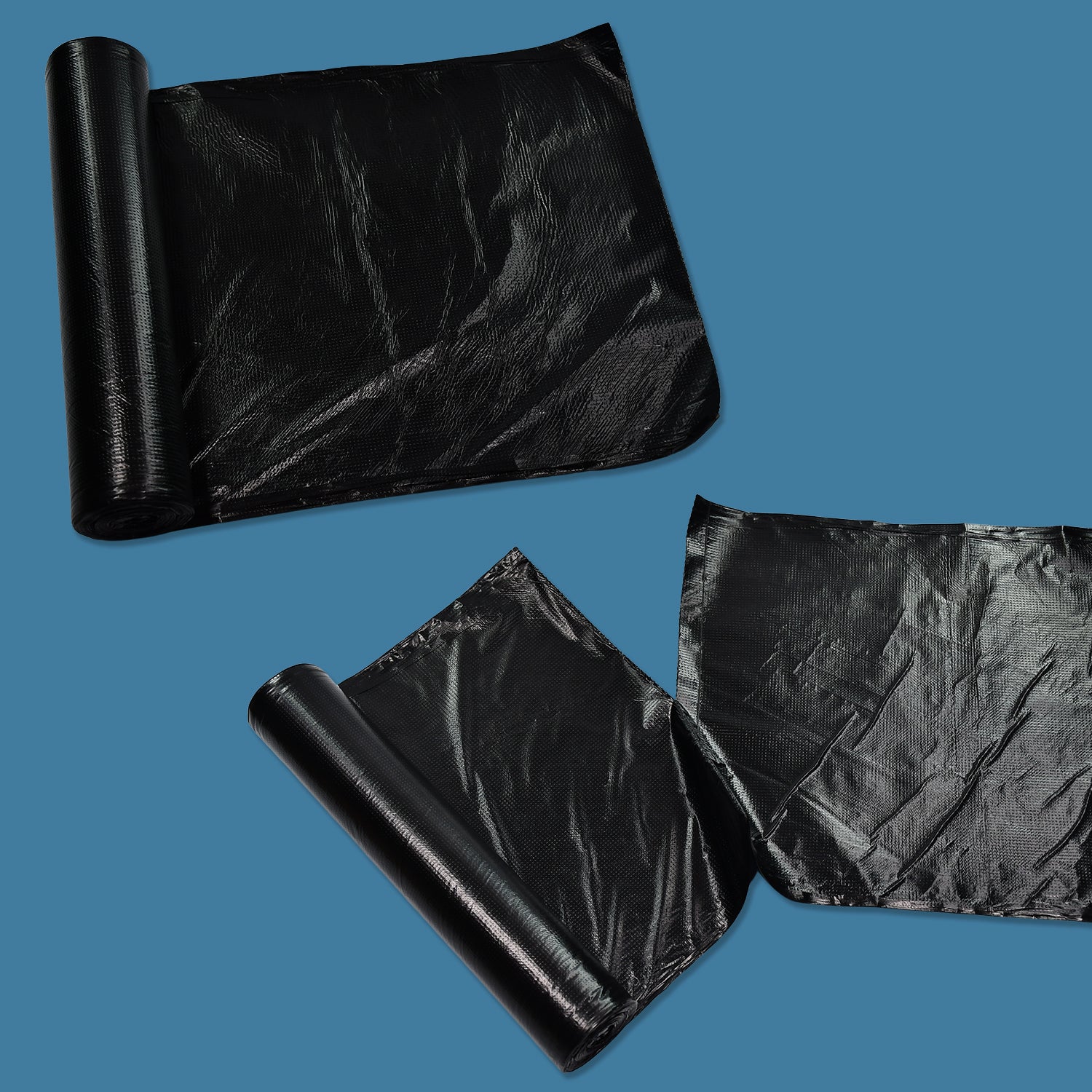 9208 Black 1Roll Garbage Bags/Dustbin Bags/Trash Bags 100X120Cm DeoDap