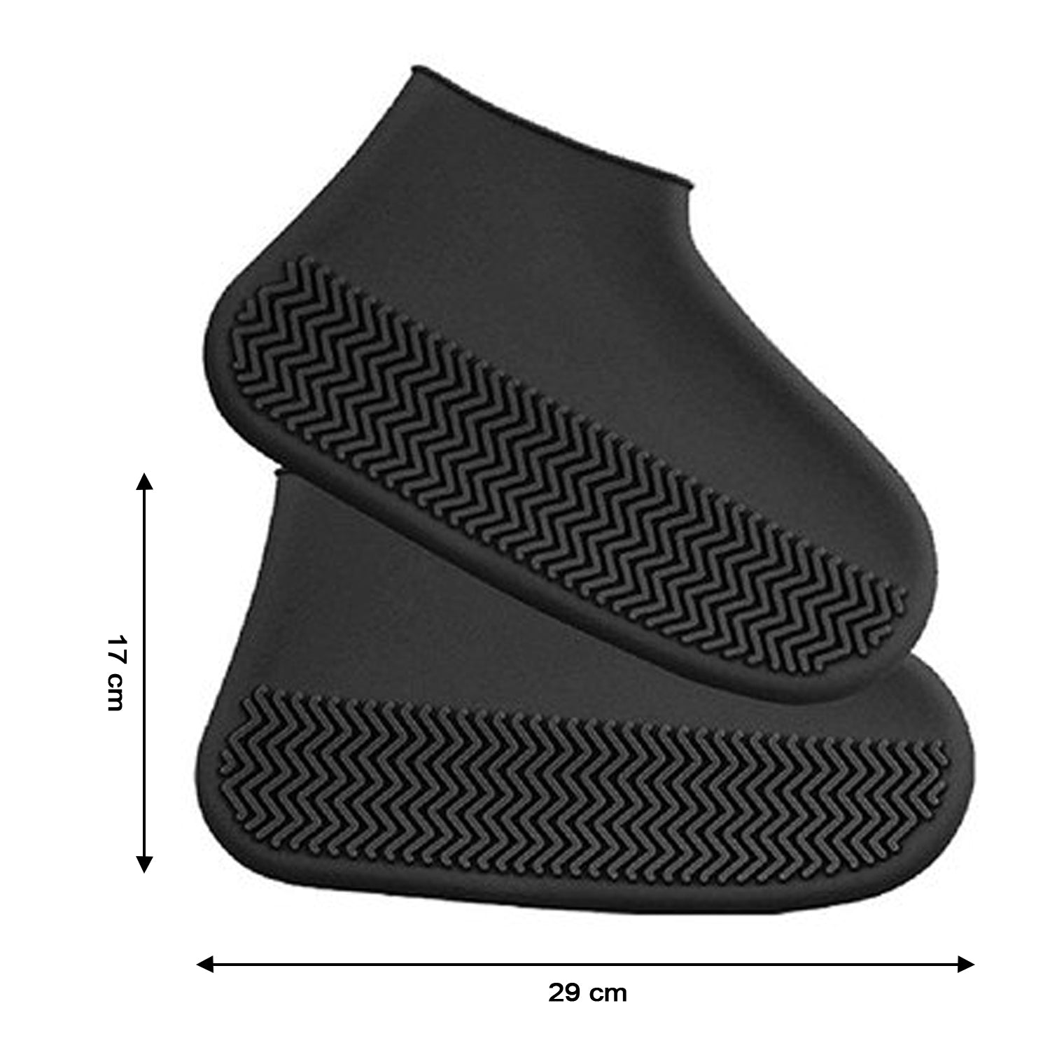 4866 Non-Slip Silicone Rain Reusable Anti skid Waterproof Fordable Boot Shoe Cover ( Large ) DeoDap