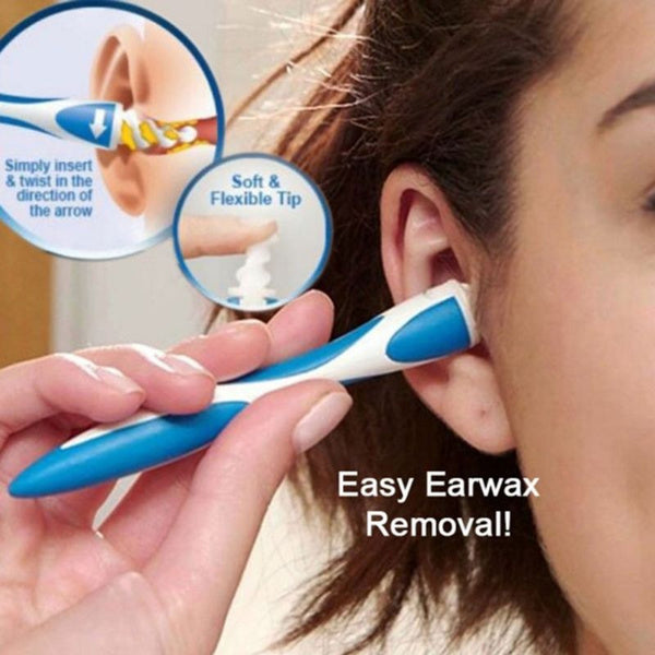 4656 Smart Swab Silicone Easy Earwax Removal with 16 Replacement Disposable Soft Tips/Ear Wax DeoDap