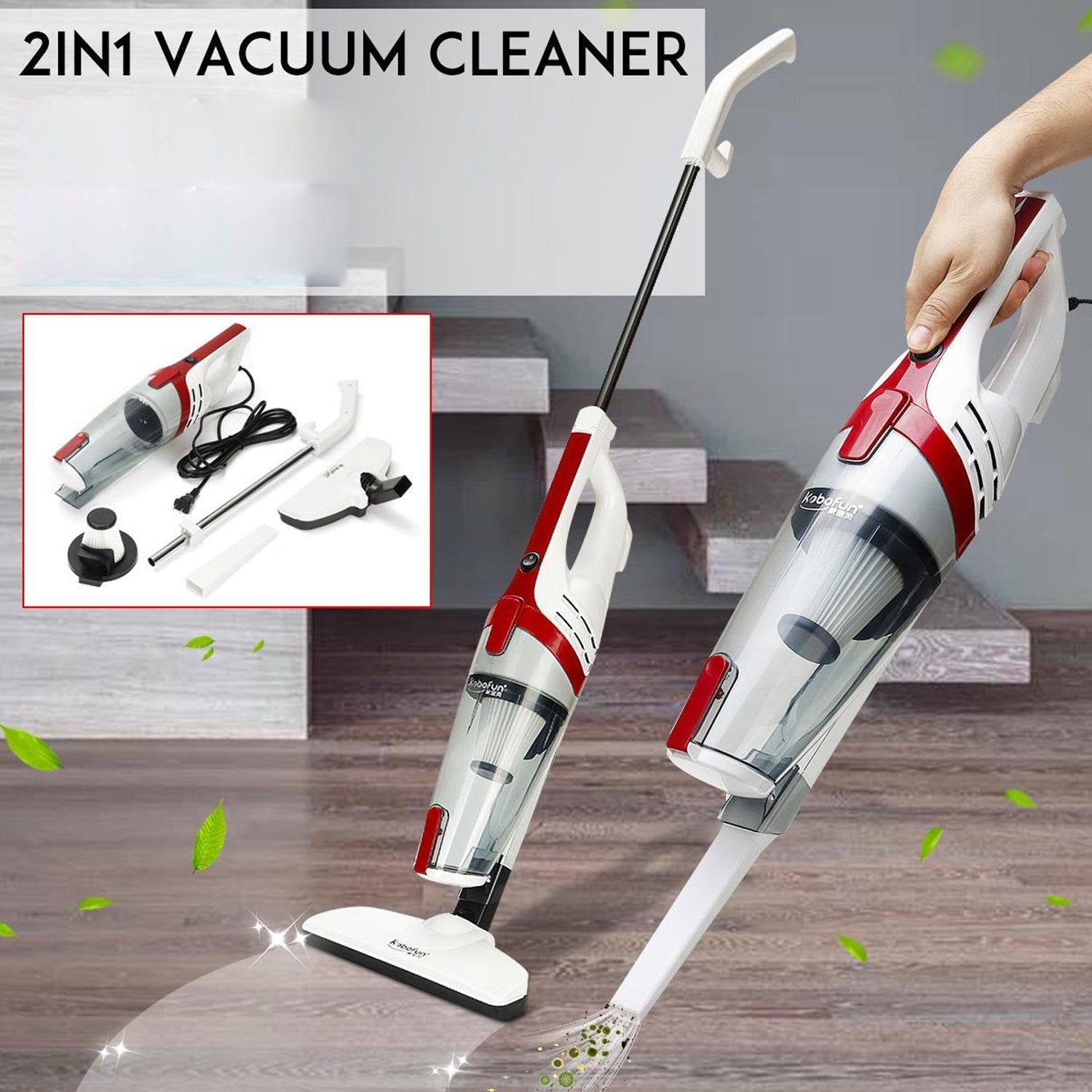 4046 Vacuum Cleaner Handheld & Stick for Home and Office Use DeoDap