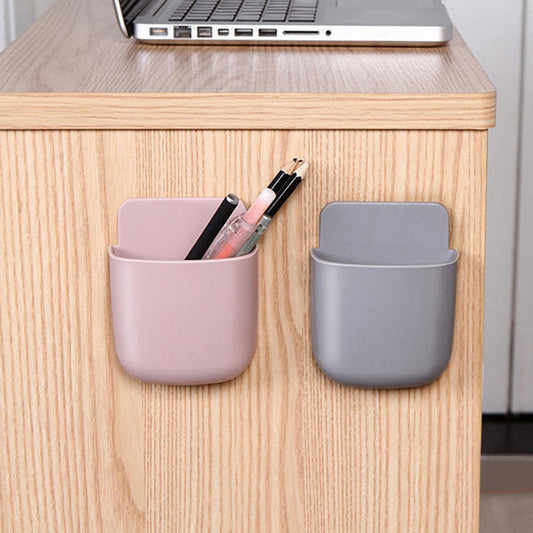 1487 Wall Mounted Storage Case with Mobile Phone Charging Holder DeoDap