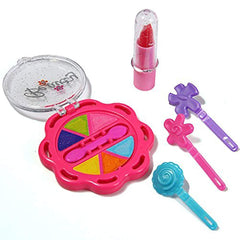 1908 Beauty Make up Set for Kids Girls with Fold-able Suitcase (Multicolour) DeoDap