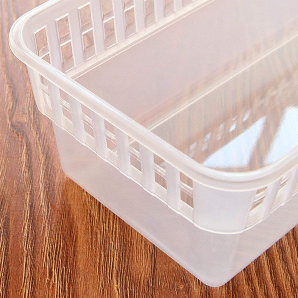 2055 Kitchen Plastic Space Saver Organizer Basket Rack- 4 pcs DeoDap