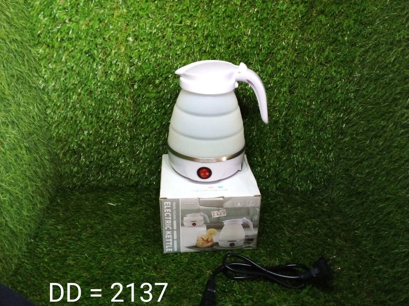 2137 Silicone Foldable Collapsible Electric Water Kettle Camping  Boiler DeoDap