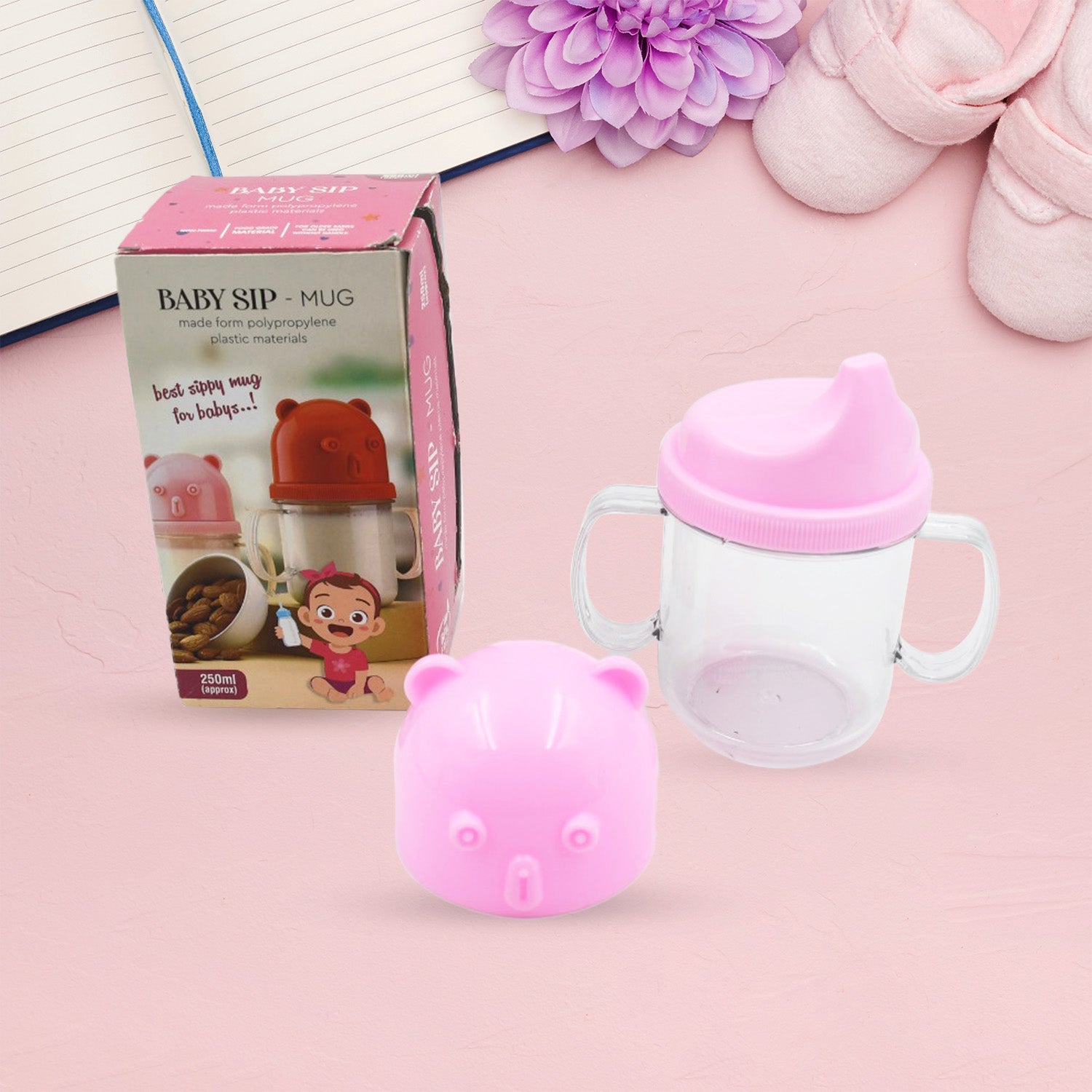 5979 Baby Milk Mug Sippy Cup Baby Mug, Leakproof, Mug For Kids Lightweight, Nursing, Dishwasher Safe Mug (250 Ml / 1 Pc)