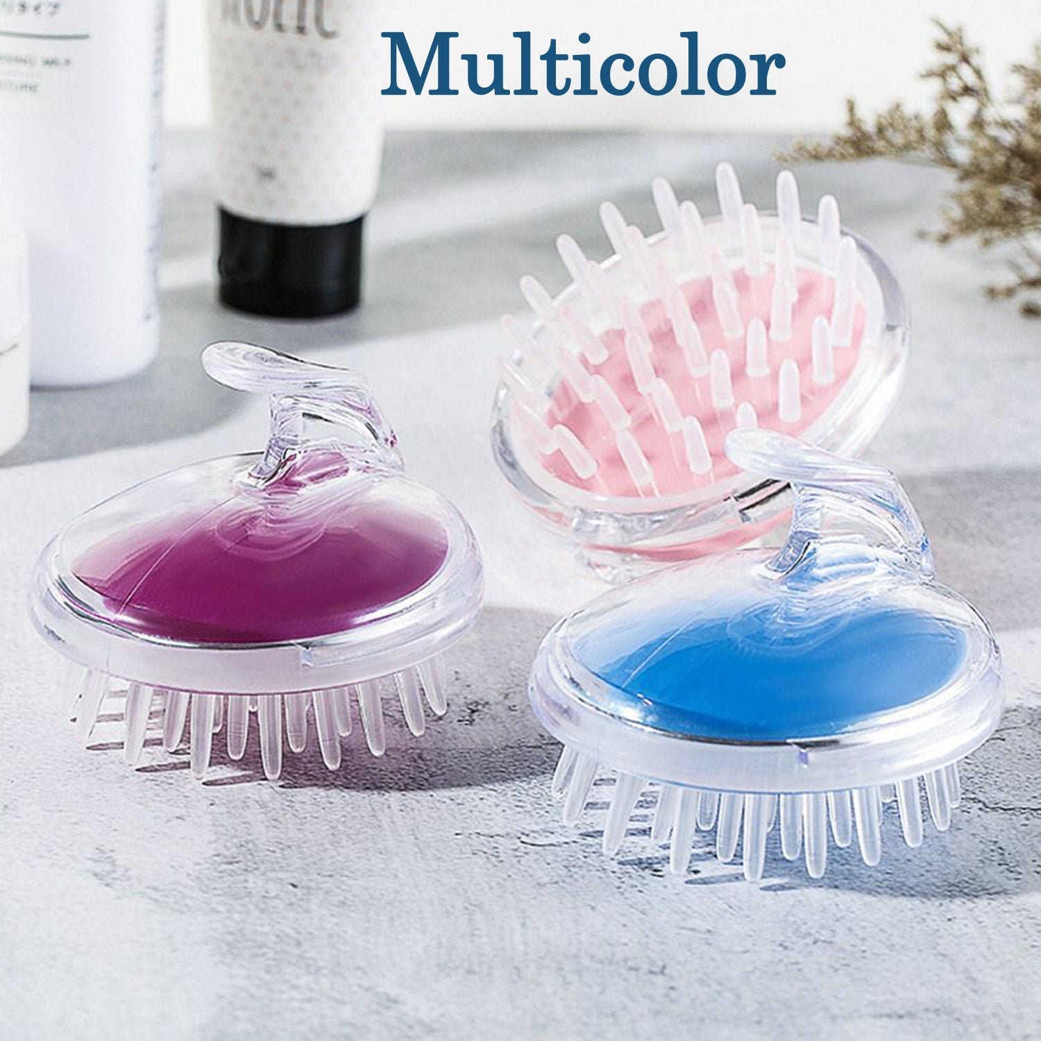 6058 Silicone Head Massager used in all kinds of places like household and official places for unisexul use over head massage and all. DeoDap