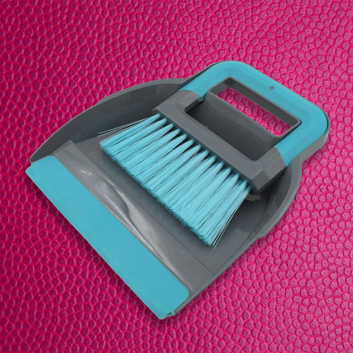 7763  Plastic Cleaning Broom Brush and Dustpan Set Desktop Broom Sweep Cleaning Brush Dust Pan Car Keyboard Cleaning Household Dust Pan (1 Set)