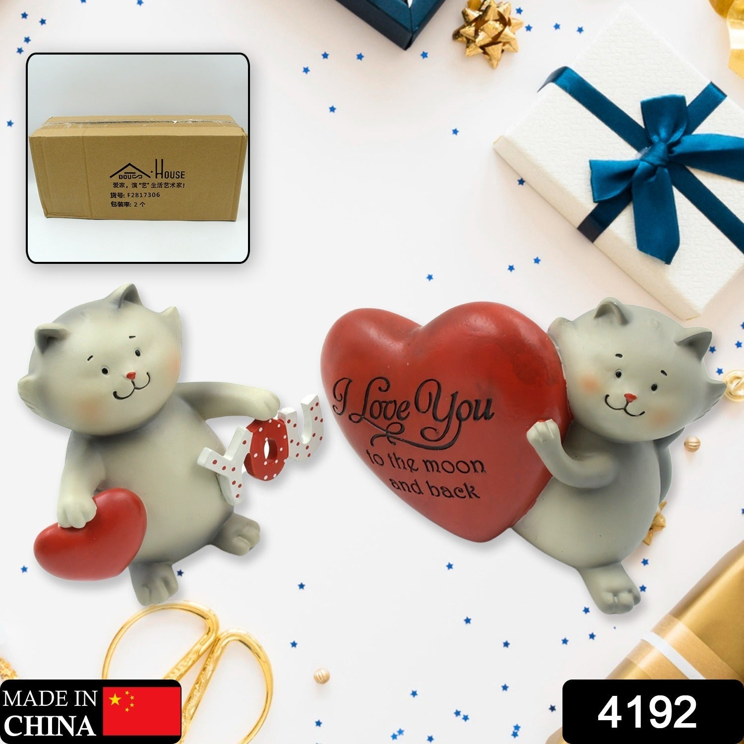 4192 Cute Cartoon Lovely Gift Set, Couple Love showpiece Valentines Day Gift, I Love You Gift, Cute Anniversary, Wedding, Birthday, Boyfriend, Husband Romantic Unique Gift Set, Home Decoration Gift Set