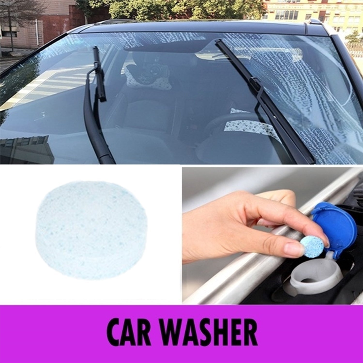 7214 Car Wiper Detergent Effervescent Tablets Washer DeoDap