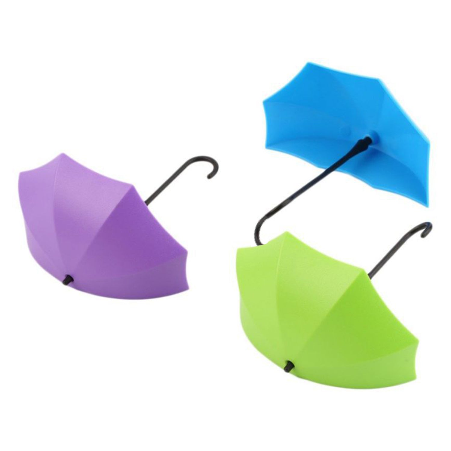 9063 Multipurpose Umbrella Key Hat Holder Wall Hanging Hook Multicolor DeoDap