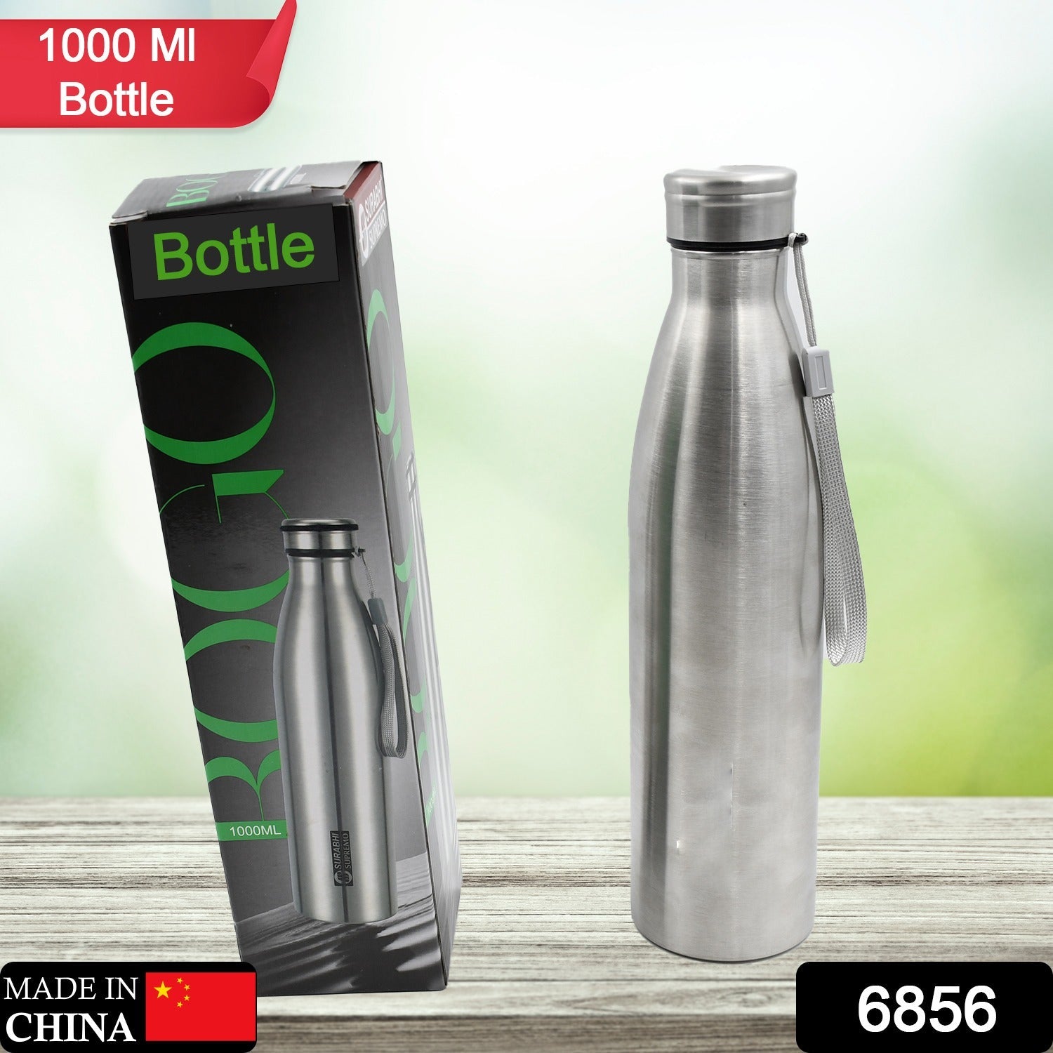 6856 Hot and Cold Water Bottle, Water Bottle for Office, Thermal Flask, Stainless Steel Water Bottles, Flasks for Tea Coffee, Hot & Cold Drinks, BPA Free, Leakproof, Portable For office/Gym/School 1000 ML