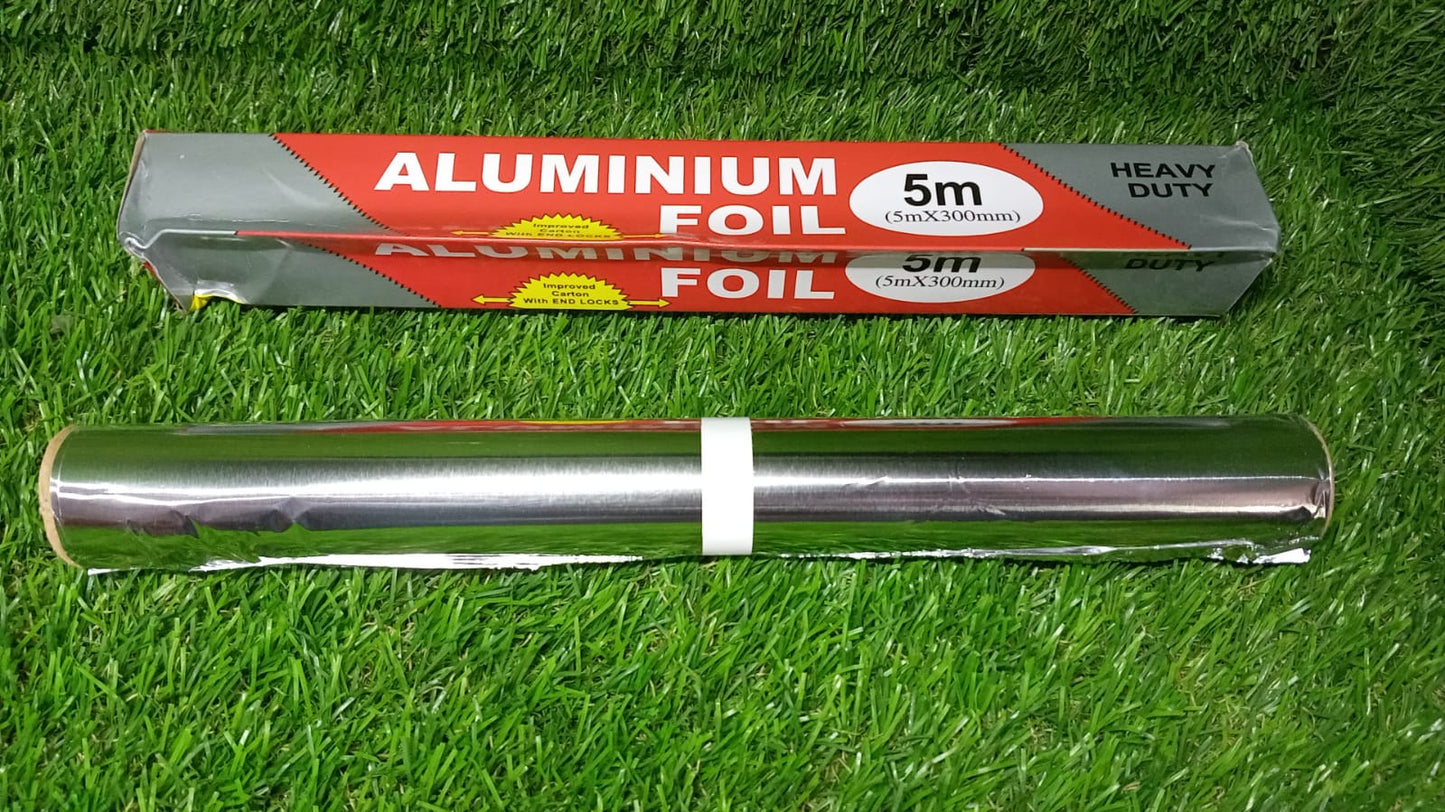 2330 Aluminum Foil Roll Heavy Duty Non Stick Thick Aluminum Foil Sheet Baking Grilling Tool (5mX300mm) DeoDap