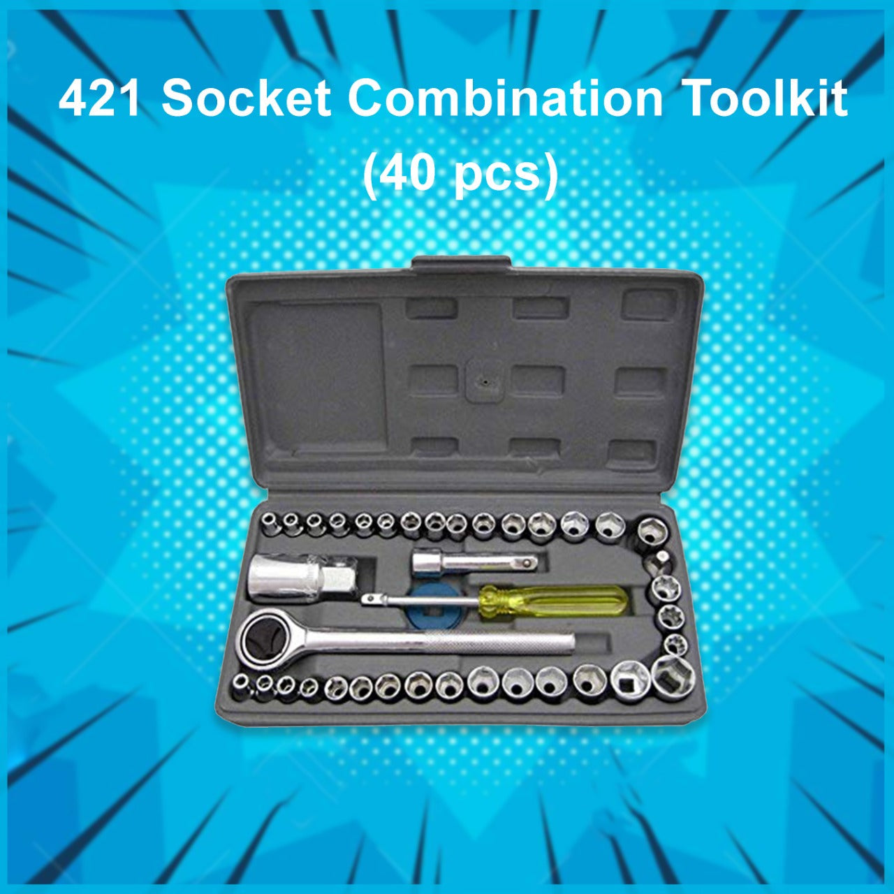 421 Socket Combination Toolkit (40 pcs) DeoDap