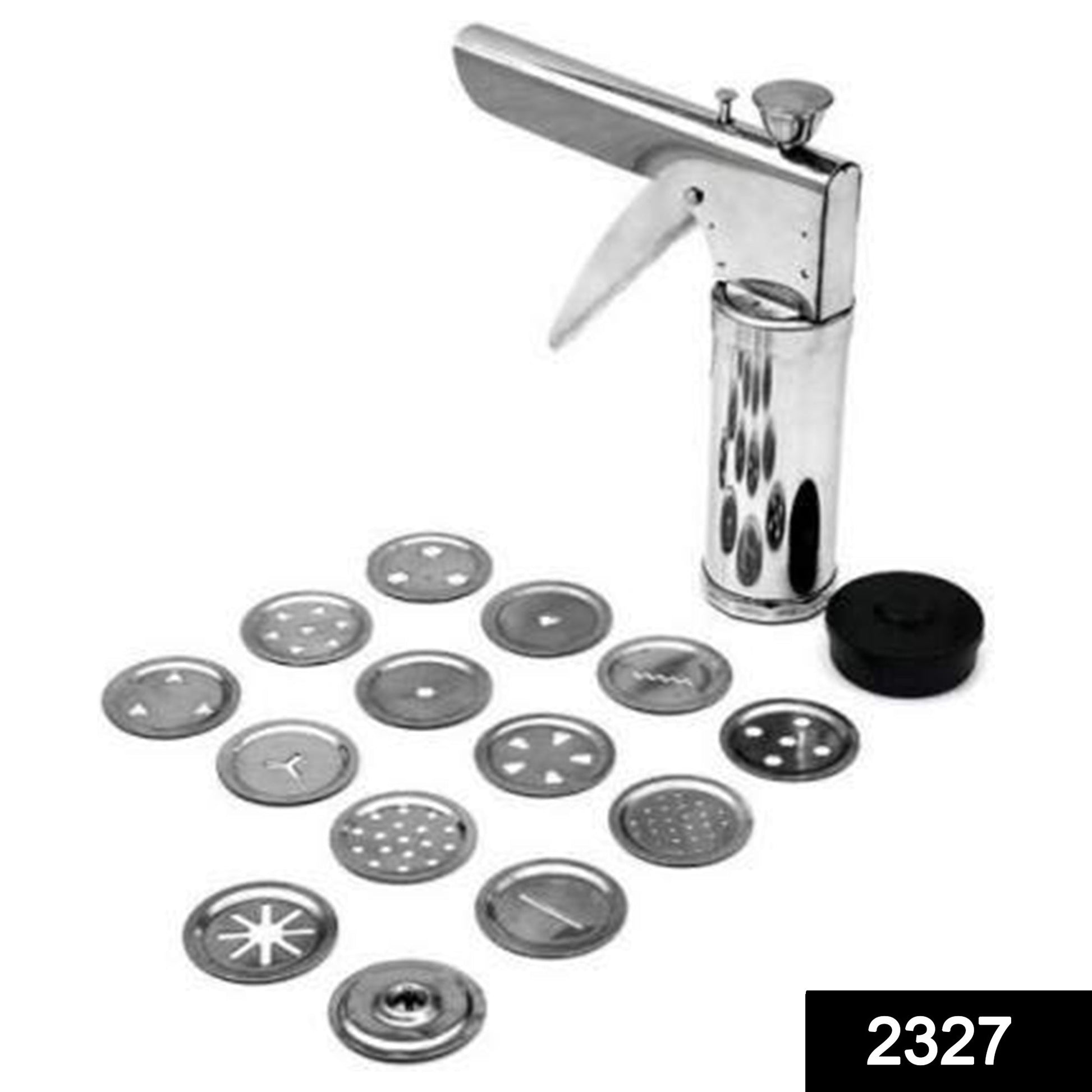 2327 15 in 1 Stainless Steel Kitchen Press with Different Parts DeoDap