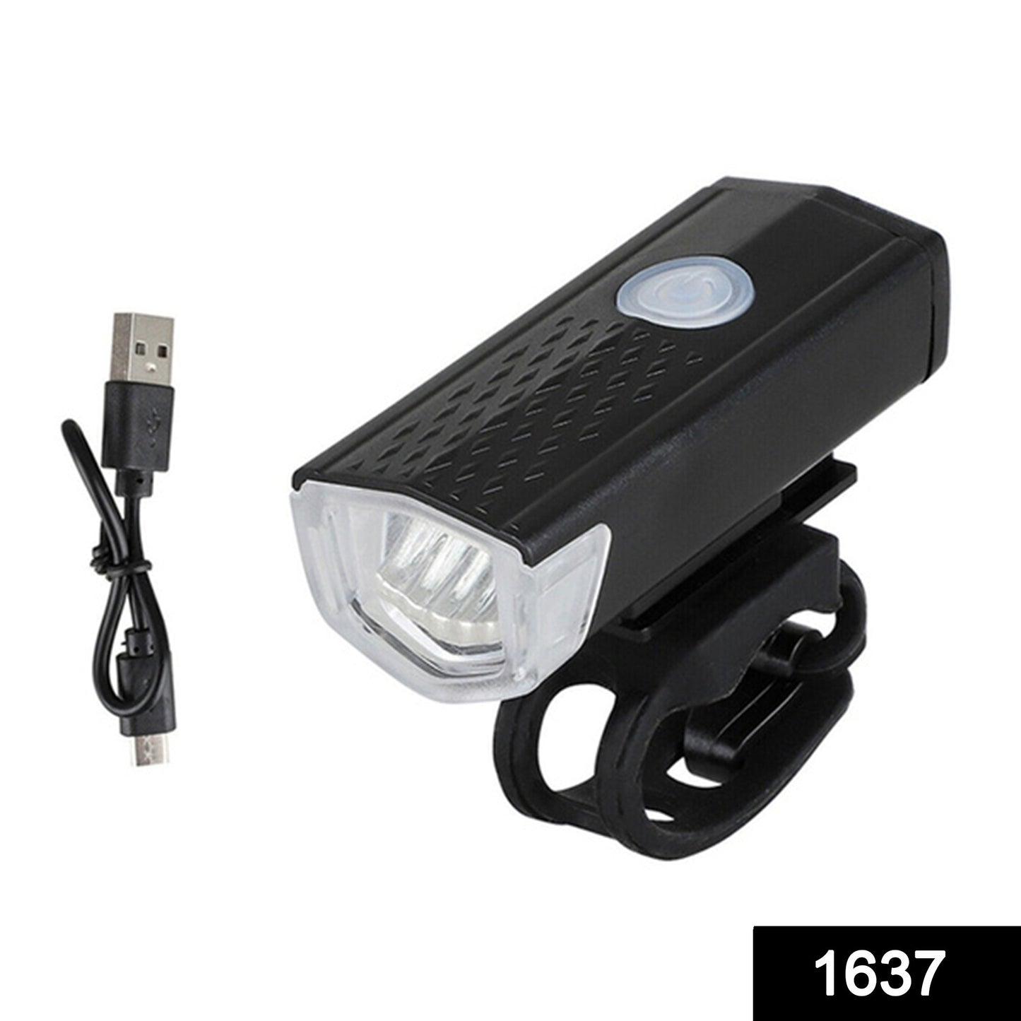 1637 USB Rechargeable Bicycle Light Set 400 Lumen Super Bright Headlight Front Lights DeoDap