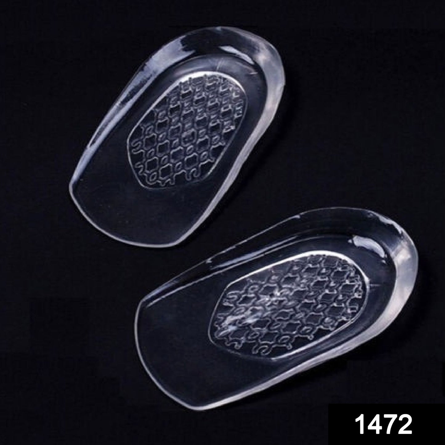 1472 Silicone Gel Heel Pad Protector Insole Cups for Heel Swelling Pain Relief DeoDap