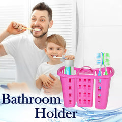 2450 Toothbrush Toothpaste Bathroom Organizer Stand 4-in-1 Holder DeoDap