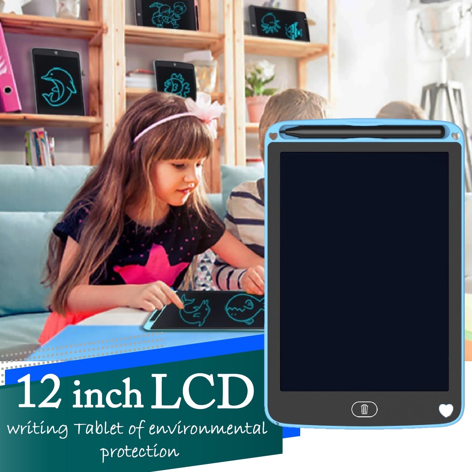 1412 Portable LCD writing Tablet Paperless Memo Digital Tablet Pad DeoDap