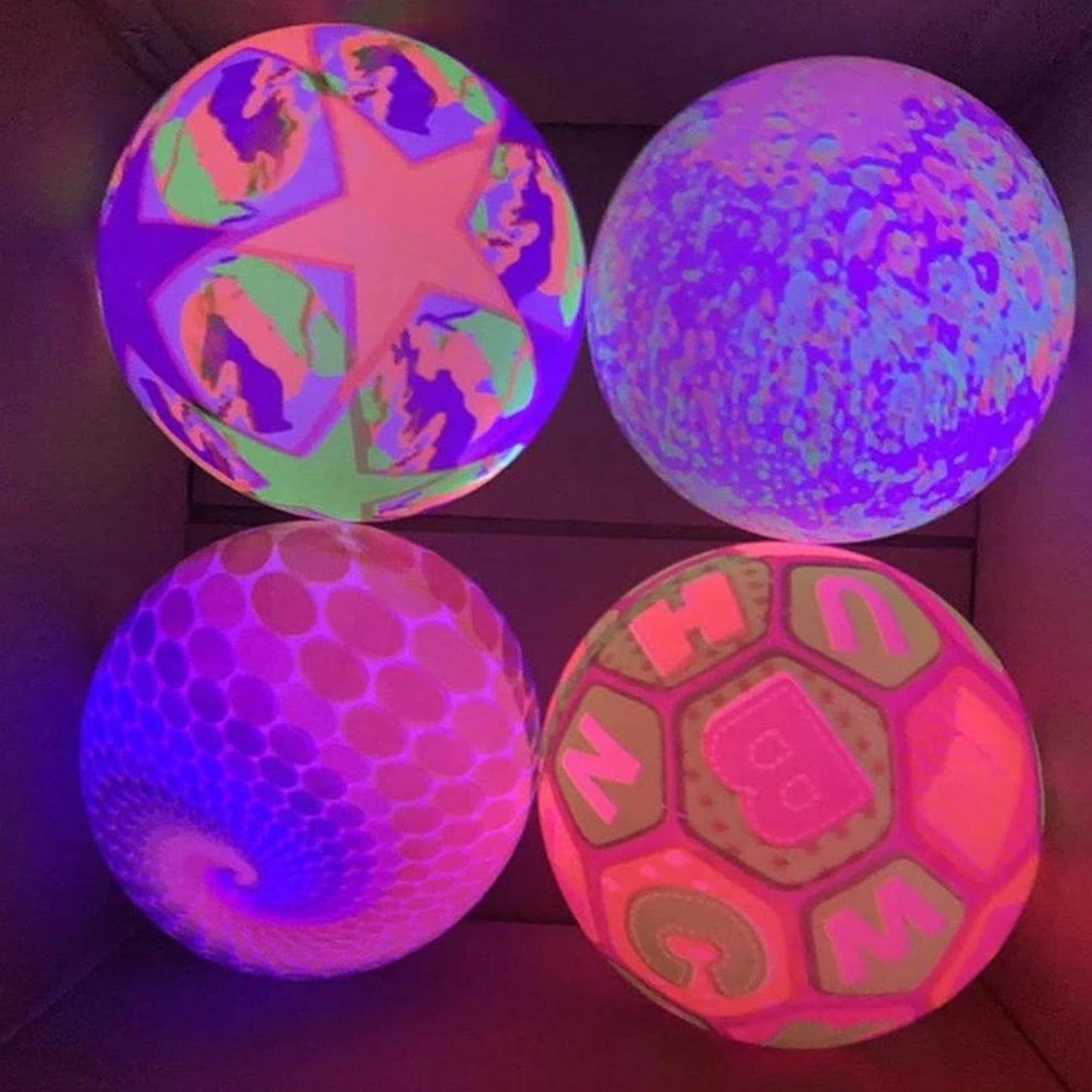 8056 Bouncy Stress Reliever Fun Play Led Rubber Balls for Kids (1Pc Only) DeoDap