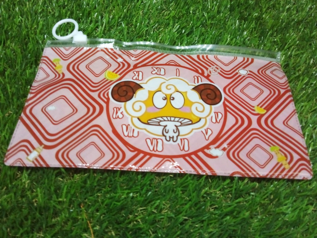 4845 20 Pc Red Printed Pouch For Carrying Stationary Stuffs And All By The Students. DeoDap