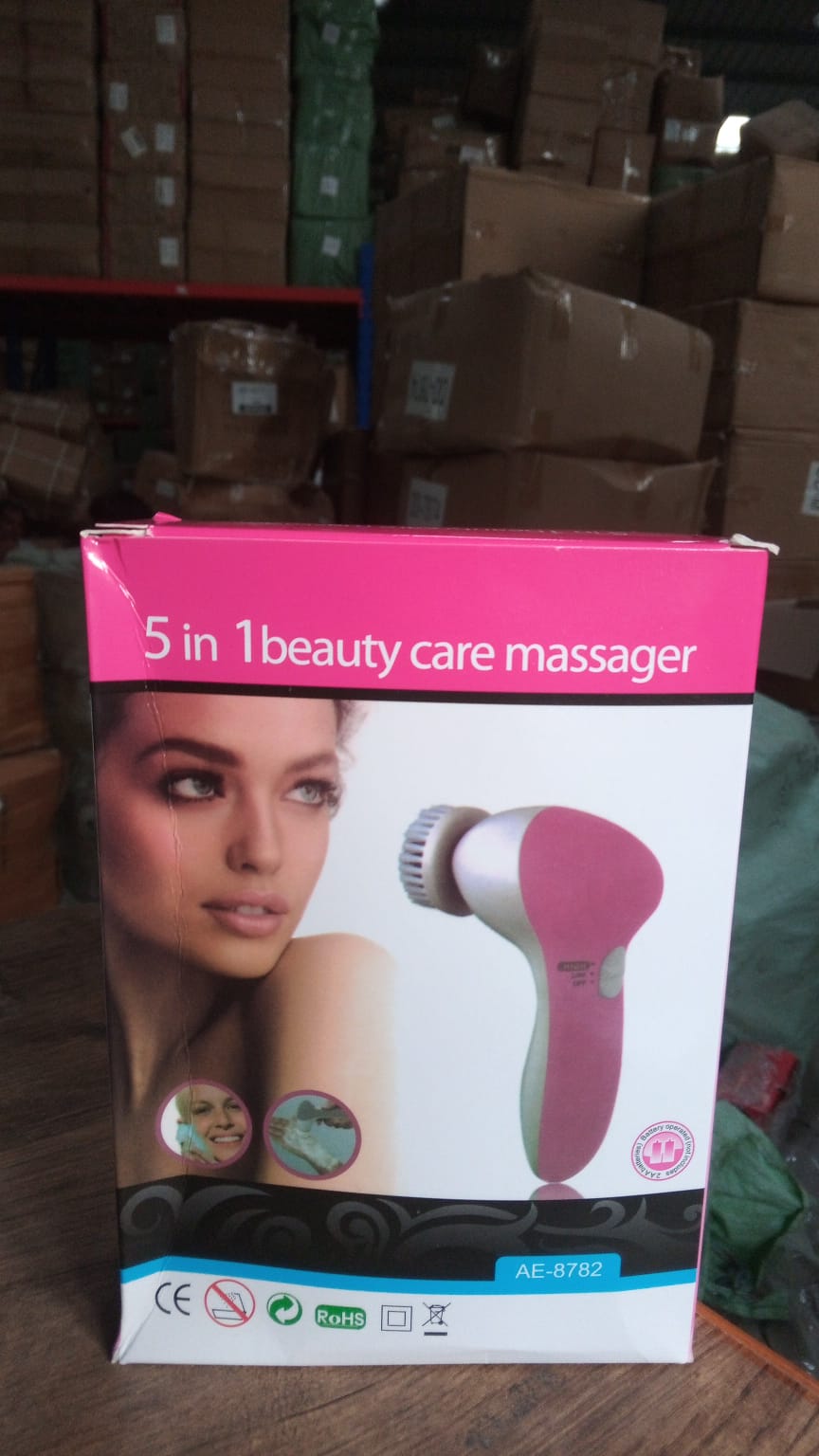 340 -5-in-1 Smoothing Body & Facial Massager (Pink)
