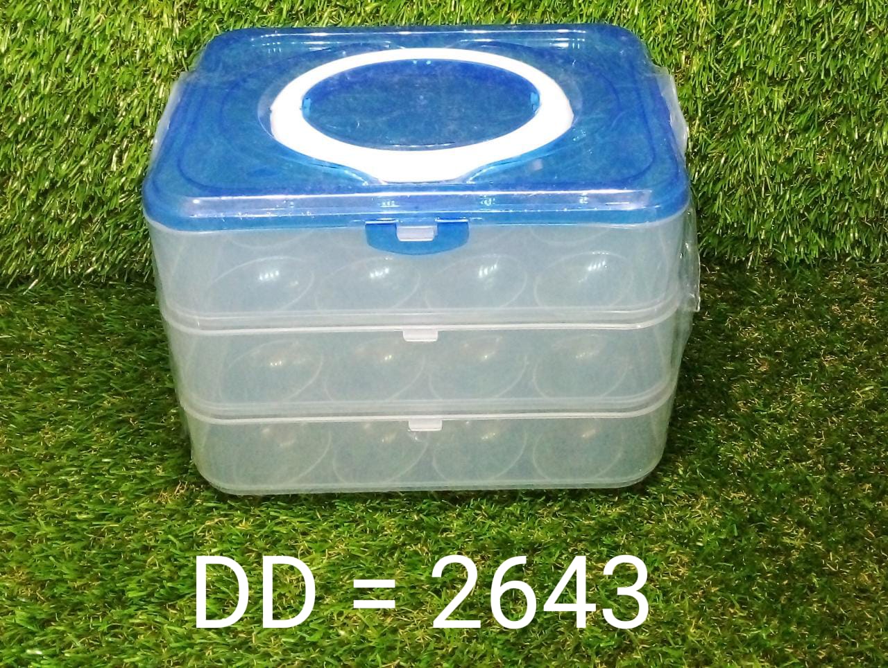 2643 3-Layer Plastic Refrigerator Egg Storage Box (36 Grid) DeoDap